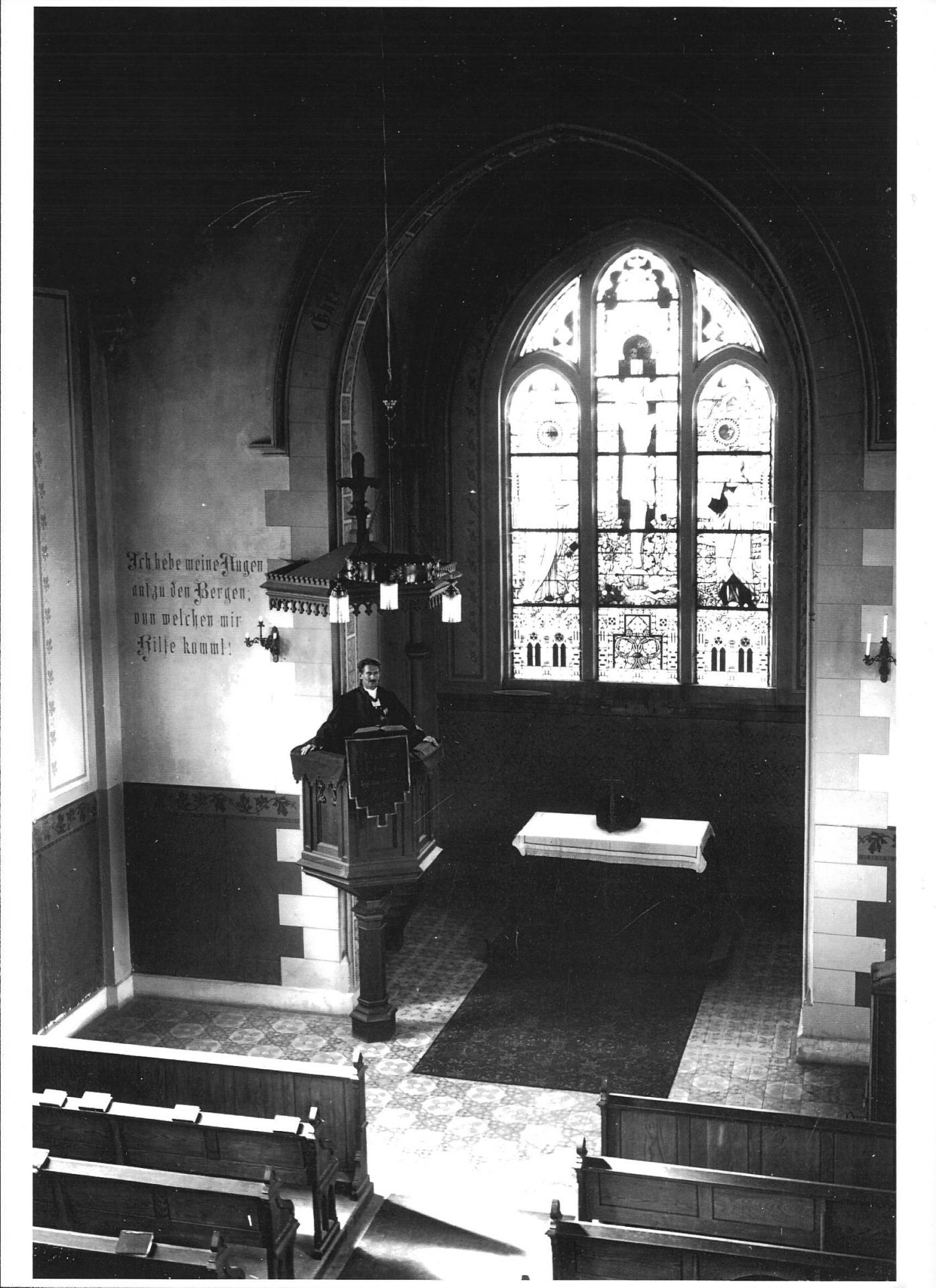 Interieur du temple avant 1968