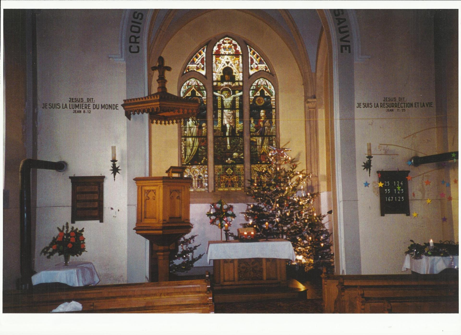 Interieur du temple entre 1968 et 1997